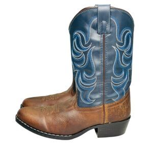 Cody James Brown & Blue Western Cowboy Boots Men’s Size 6D Leather Like New